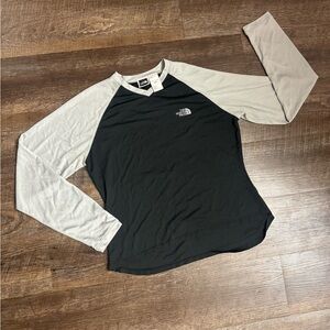 The North Face Black and Gray Raglan Shirt